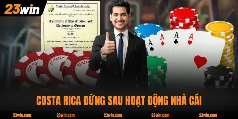Giấy Phép Hoạt Động 23WIN - Costa Rica Từ 2015 Chi Tiết 1 Giấy phép hoạt động 23WIN Costa Rica đứng sau hoạt động nhà cái