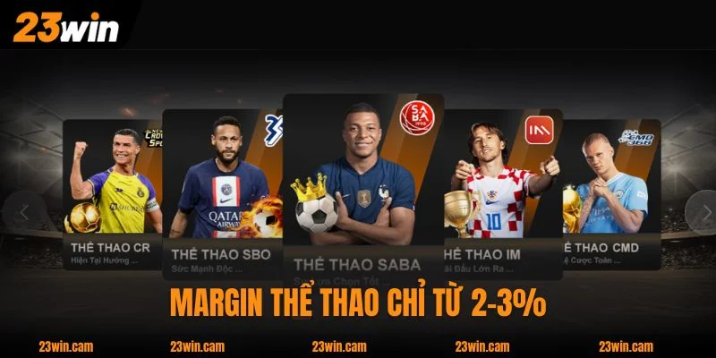 23Win 🎖️ Trang Chủ 23Win.Com Chính Thức - Link Mới 3/2026 15 Margin thể thao chỉ từ 2-3%, thấp hơn trung bình rất nhiều